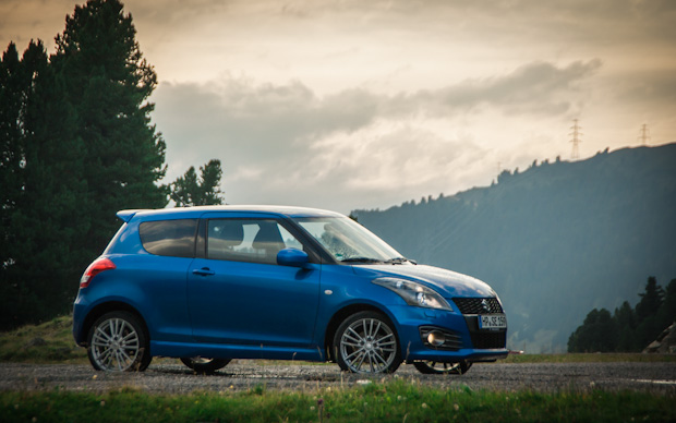 Mit dem Suzuki Swift Sport in den Alpen Mit dem Suzuki Swift Sport in den Alpen